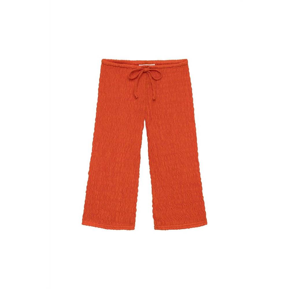 NEW MONTCE kid's mini drawstring pant in tangerine
